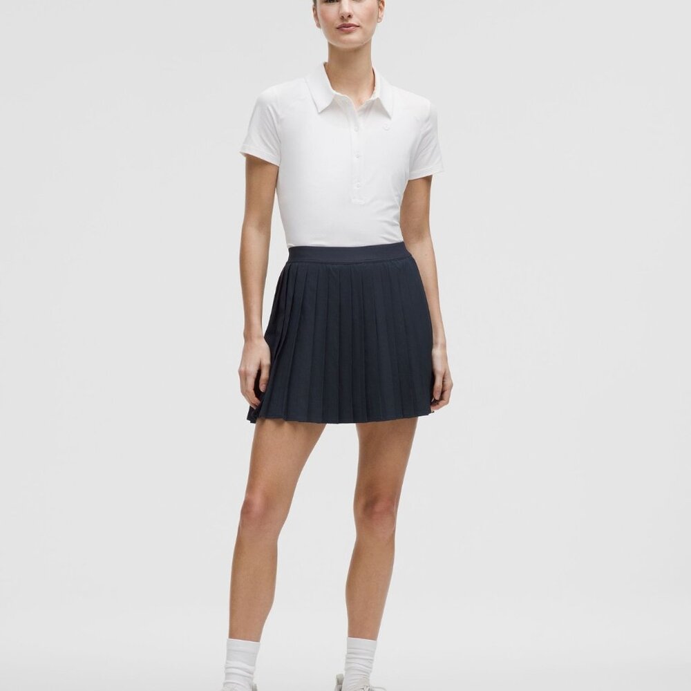 NWOT Lululemon High Rise Pleated Tennis Skirt *Long True Navy